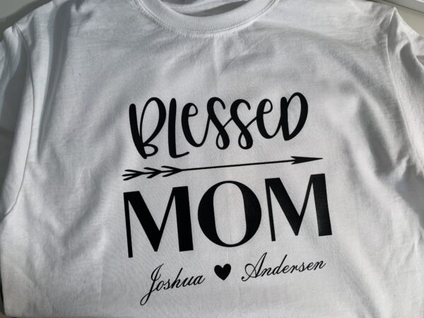 Blessed Mom Shirt with Kids Names