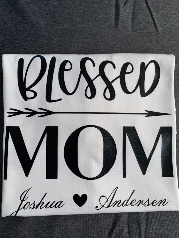 Blessed Mom Shirt with Kids Names