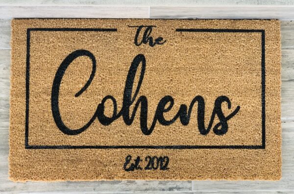 Coir Doormat, Personalized doormat