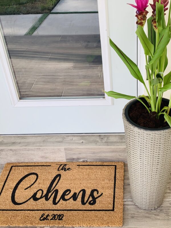 Coir Doormat, Personalized doormat