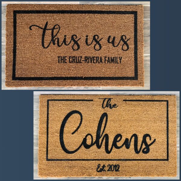 Coir Doormat, Personalized doormat