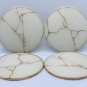 Pearl Kintsugi Coasters