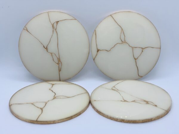 Pearl Kintsugi Coasters